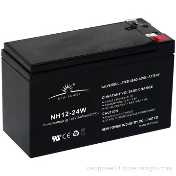 12V 6ah High Rate Lead Acid Battery for UPS (NH12-24W)